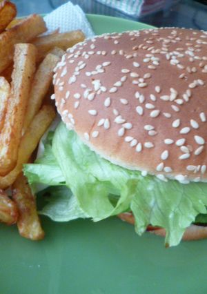 お家で*照り焼きバーガー*セット-レシピのメイン写真