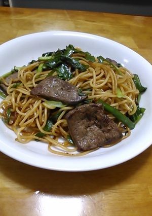 レバニラパスタ-レシピのメイン写真