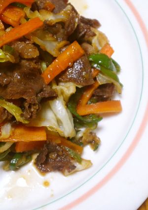 うまうま♪野菜と牛肉の炒めもの-レシピのメイン写真