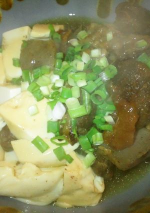 圧力鍋で☆トロトロ牛すじ煮の肉豆腐-レシピのメイン写真