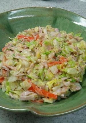 簡単♪給食の☆納豆サラダ☆-レシピのメイン写真