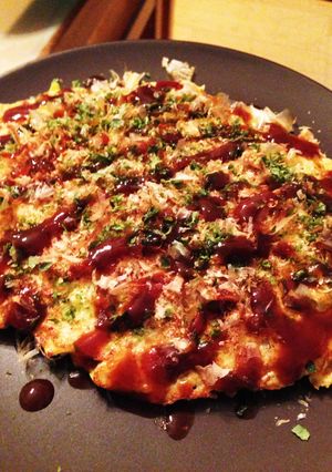 米粉で♪山芋たっぷりフワフワお好み焼き-レシピのメイン写真
