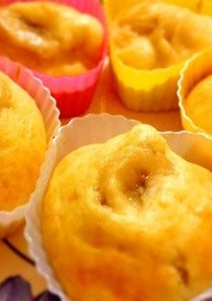秋の味！バナナと木の実のカップケーキ-レシピのメイン写真
