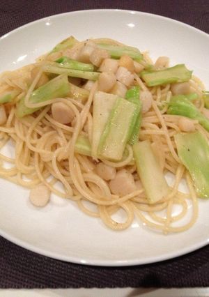 ☆ブロッコリーの茎で和風ペペロンチーノ☆-レシピのメイン写真