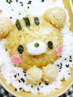 キャラ弁*ポコンと埋め込みリスさん-レシピのメイン写真