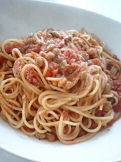 トマト納豆パスタ-レシピのメイン写真