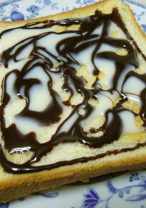 チョコミルクトースト♪-レシピのメイン写真
