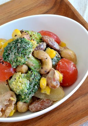 ポテトとナッツの温野菜-レシピのメイン写真