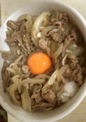 普通の私の牛玉丼-レシピのメイン写真
