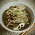 モツときのこの美肌スープ