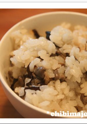 しめじの塩たきこみご飯-レシピのメイン写真