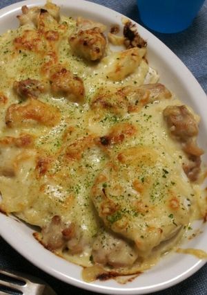 超濃厚！！海老芋と鶏肉の酒粕グラタン-レシピのメイン写真