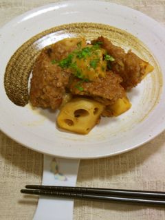 豚ひき肉とれんこんのきんぴら-レシピのメイン写真