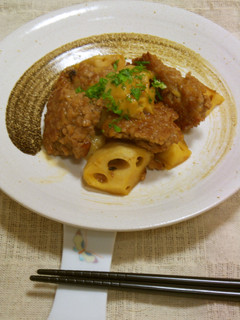 豚ひき肉とれんこんのきんぴら-レシピのメイン写真