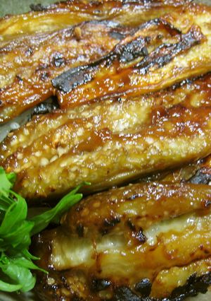 なす蒲焼き丼　簡単レンジ３分+焼き　　　-レシピのメイン写真
