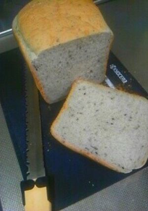 お豆腐＆黒ごま食パン（HB・早焼き）-レシピのメイン写真
