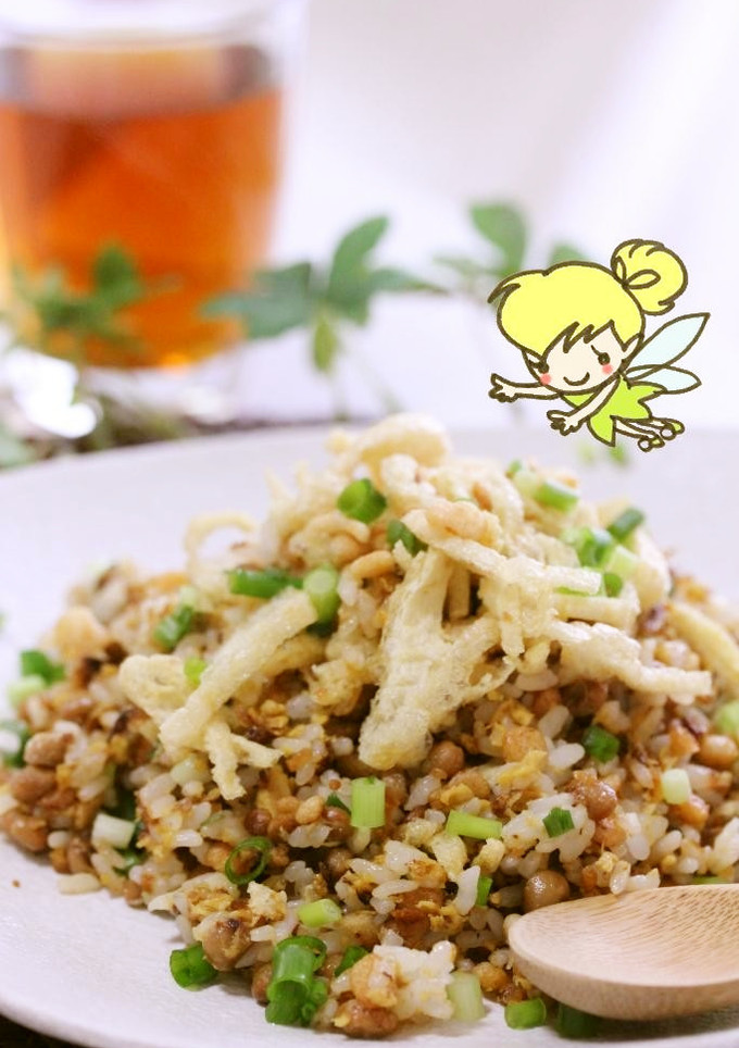 きつねとたぬきの仲よし納豆炒飯-レシピのメイン写真