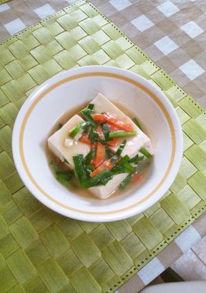 えのき氷で豆腐のニラあんかけ風-レシピのメイン写真