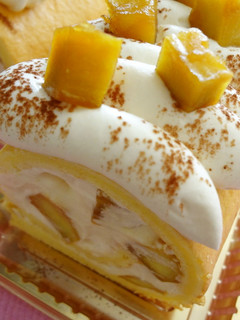 カラメルさつまいものロールケーキ-レシピのメイン写真