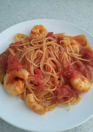 簡単！本格!?トマトソーススパゲッティ-レシピのメイン写真