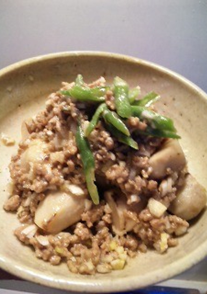 里芋、豚挽肉の餡かけ-レシピのメイン写真