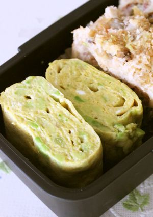 お弁当にも！アボカドのクリーミー卵焼き-レシピのメイン写真