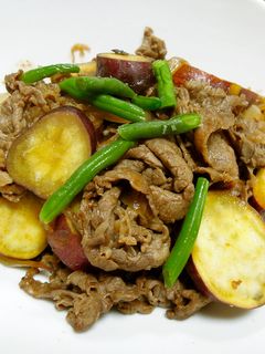 牛肉とさつまいもの甘辛炒め☆-レシピのメイン写真