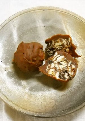 つぶあんトッピング入りのトリュフ-レシピのメイン写真