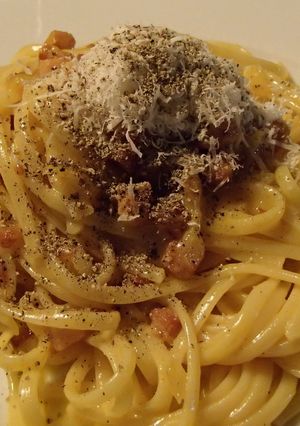 イタリア人直伝、超簡単カルボナーラ-レシピのメイン写真