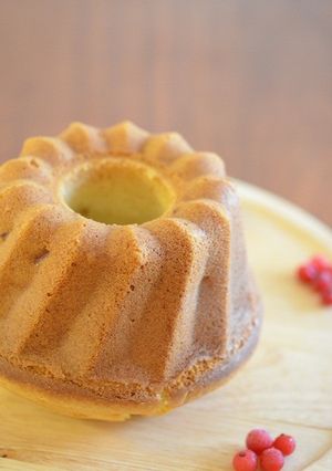 ホットケーキミックスで柿のバターケーキ-レシピのメイン写真