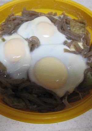低糖質 厚揚げ・卵・ネギ等をスチーマーで-レシピのメイン写真