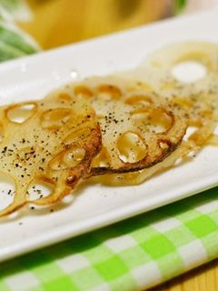 れんこんのブラックペッパーソテー-レシピのメイン写真