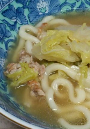白菜と豚バラの煮込みうどん-レシピのメイン写真