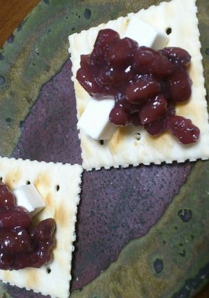☆あずきとクリームチーズのクラッカー-レシピのメイン写真