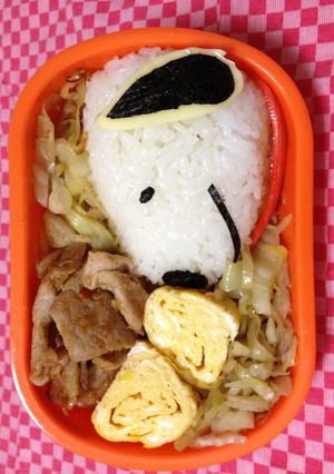 スヌーピーキャラ弁-レシピのメイン写真