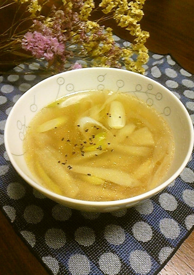 牛蒡と長ねぎのとろみ中華スープ-レシピのメイン写真