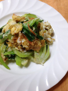 チンゲン菜の玉子炒め-レシピのメイン写真