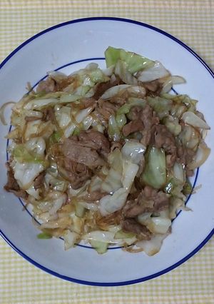簡単☆キャベツと豚肉の醤油炒め-レシピのメイン写真