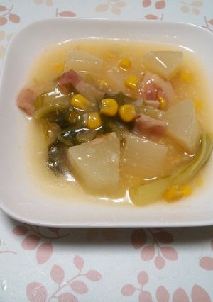 トロトロ白菜とベーコンの塩麹煮-レシピのメイン写真