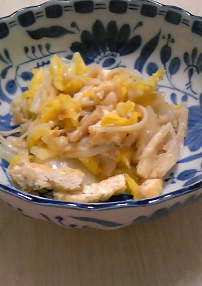 簡単えのき白菜あげ炒め-レシピのメイン写真