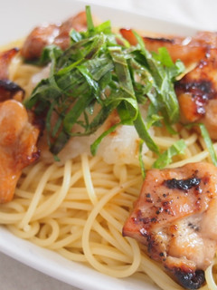グリルチキンのおろしそパスタ-レシピのメイン写真