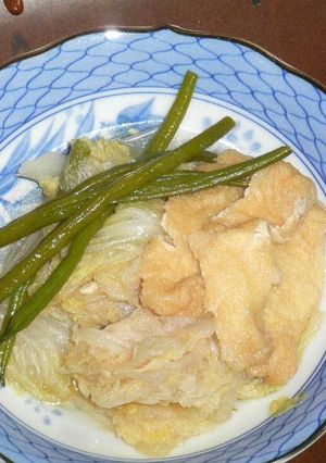 白菜と薄揚げので煮物-レシピのメイン写真