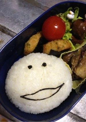 キャラ弁 白なめこ-レシピのメイン写真