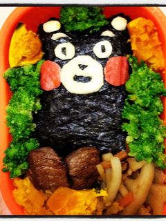くまモンキャラ弁-レシピのメイン写真