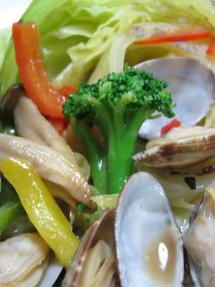 野菜炒め・アサリとキャベツとアンチョビの-レシピのメイン写真