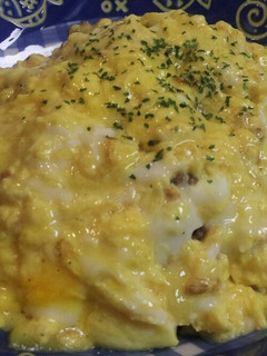 トロトロ卵とひき肉のオムレツ-レシピのメイン写真