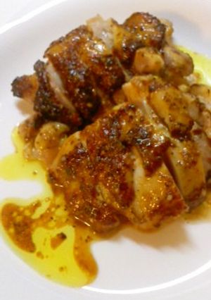 塩麹漬けチキンソテーカレー風味-レシピのメイン写真