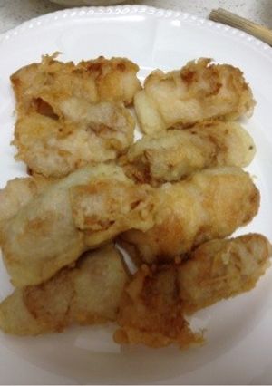 豚肉巻き長芋の天ぷら…塩麹衣で-レシピのメイン写真