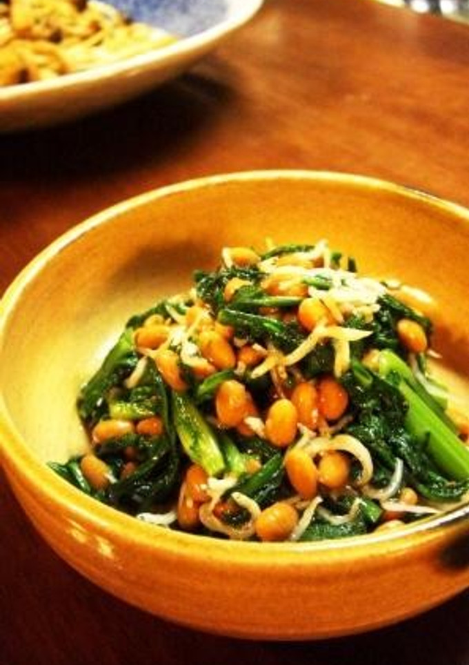 ＊春菊としらすの納豆和え＊-レシピのメイン写真