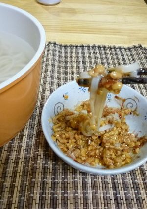 納豆好きの道楽うどん-レシピのメイン写真